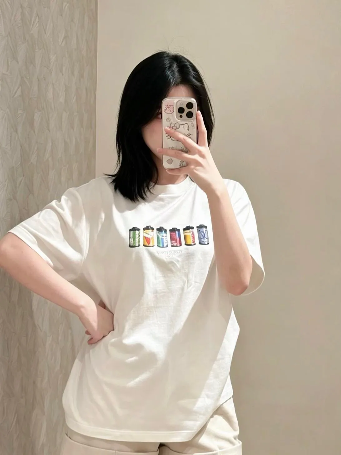 Louis Vuitton/Louis Vuitton Film Jar Printed Short Sleeves